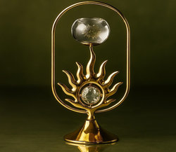 [E-645] ديكور ذهبي بلوره [ عبوة 72 ]