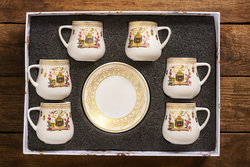 [TT-2254] طقم قهوة خزف ايرانى [ عبوة 18 ]