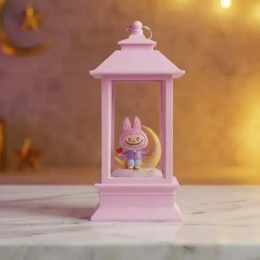 [EL-1179A] فانوس زيت لابوبو هلال وسط [ عبوة 60 ]