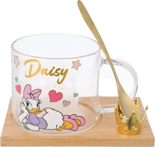 [GG-842] مج زجاج بالمعلقه بطوط*80