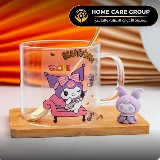 [GG-843] مج زجاج بالمعلقه جديد*80