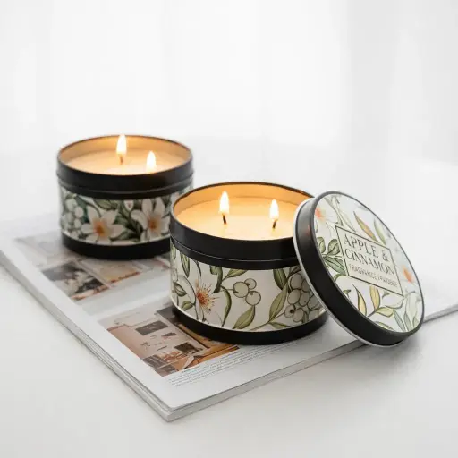 [M-532B] شمع فلور برطمان [ عبوة 144 ]