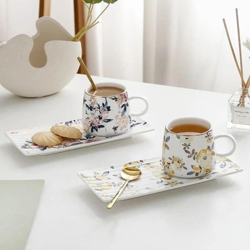 [TT-114] مج خزف بالكوستر ورد*36