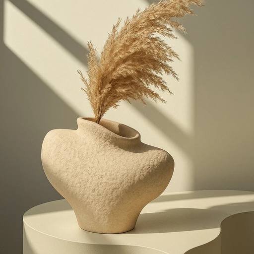 [E-792A] فازة تجريدى بيج [ عبوة 16 ]