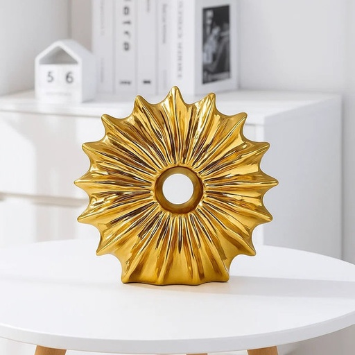 [WA-1162] فازة شمس دهبى وسط [ عبوة 48 ]