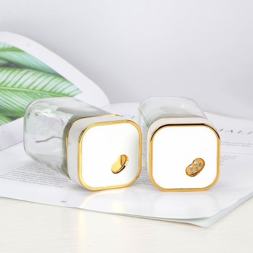 [QQ-480-b] ملاحة زجاج 2*1 بالاستاند ابيض*42