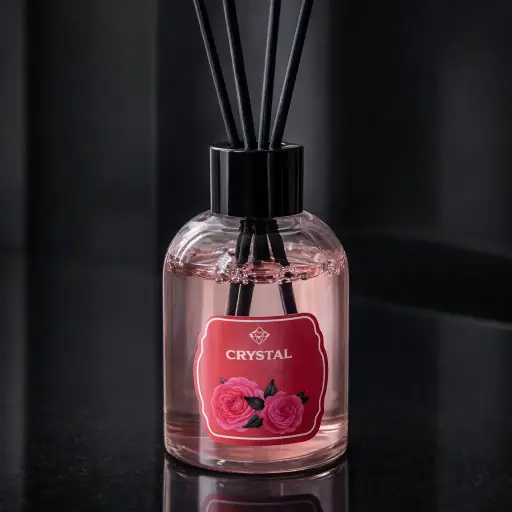 [cr-4001-4] عيدان كريستال-روز[عبوه 50]