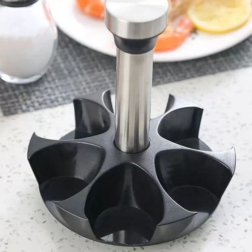 [QQ-579] طقم توابل زجاج 6 ق دوار*12