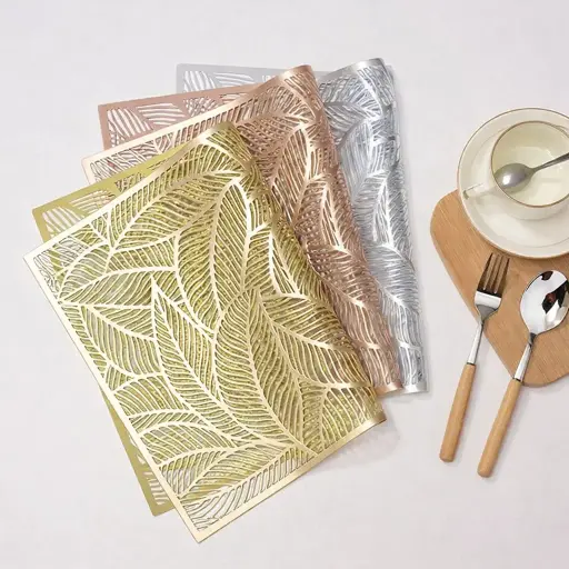 [D-121] كوستر اشكال ذهبي روزجولد ذهبي لامع*300