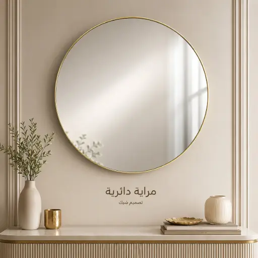 [XA-2] مرايا دائرة مقاس 50*50 ضد الكسر (عبوه 17)